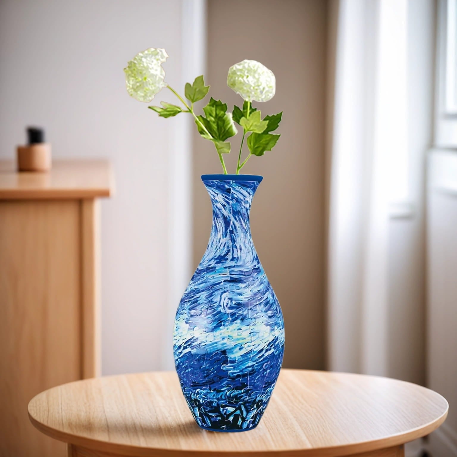 Completed 3D puzzle vase home decoration