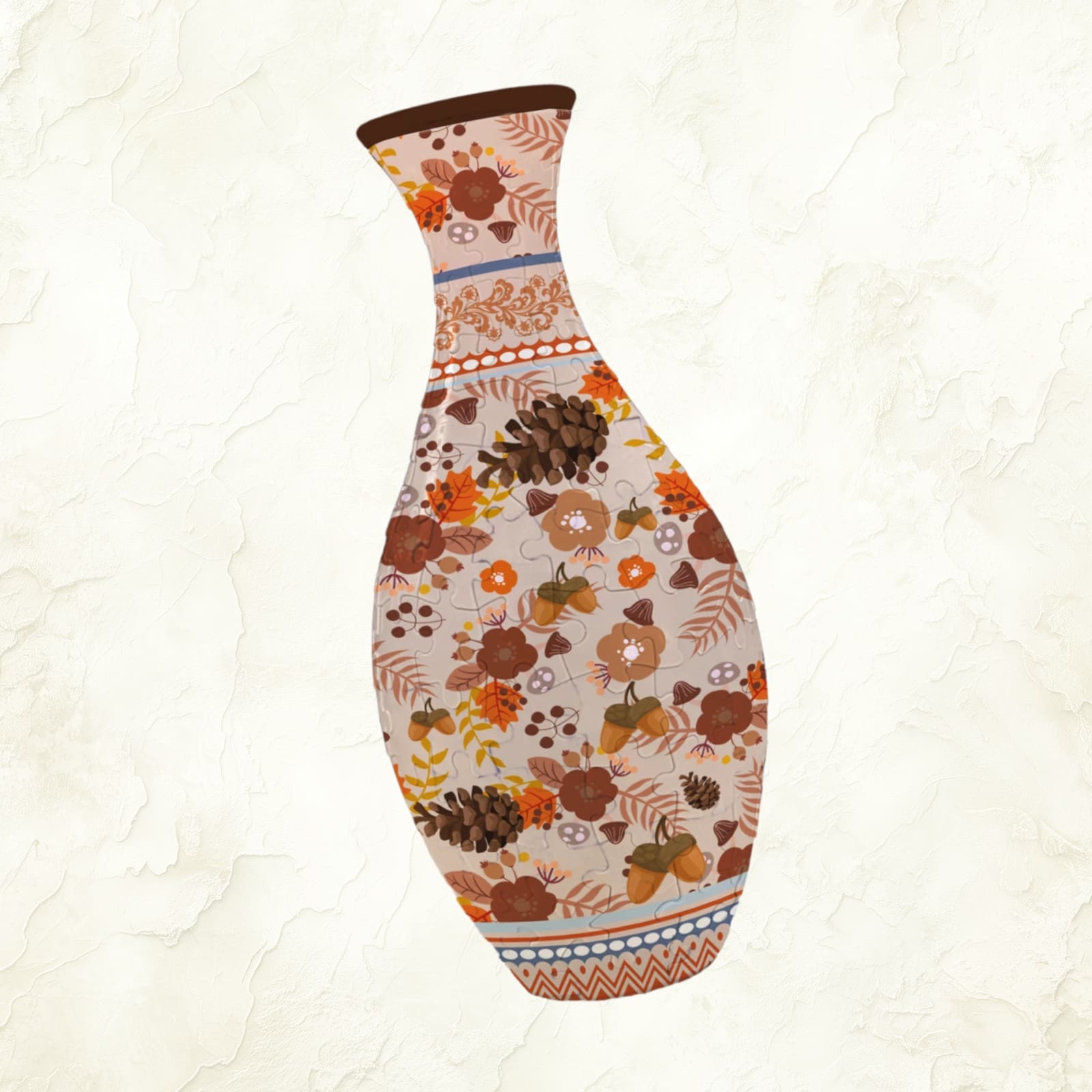 3D puzzle vase with artistic design variant autumn