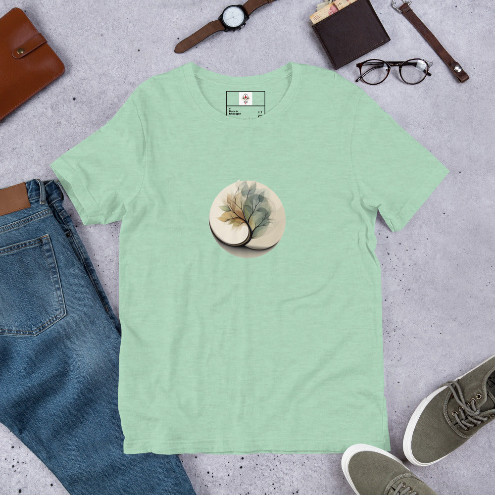 Harmoy Tree design on mint Unisex Staple T-Shirt Bella + Canvas 3001