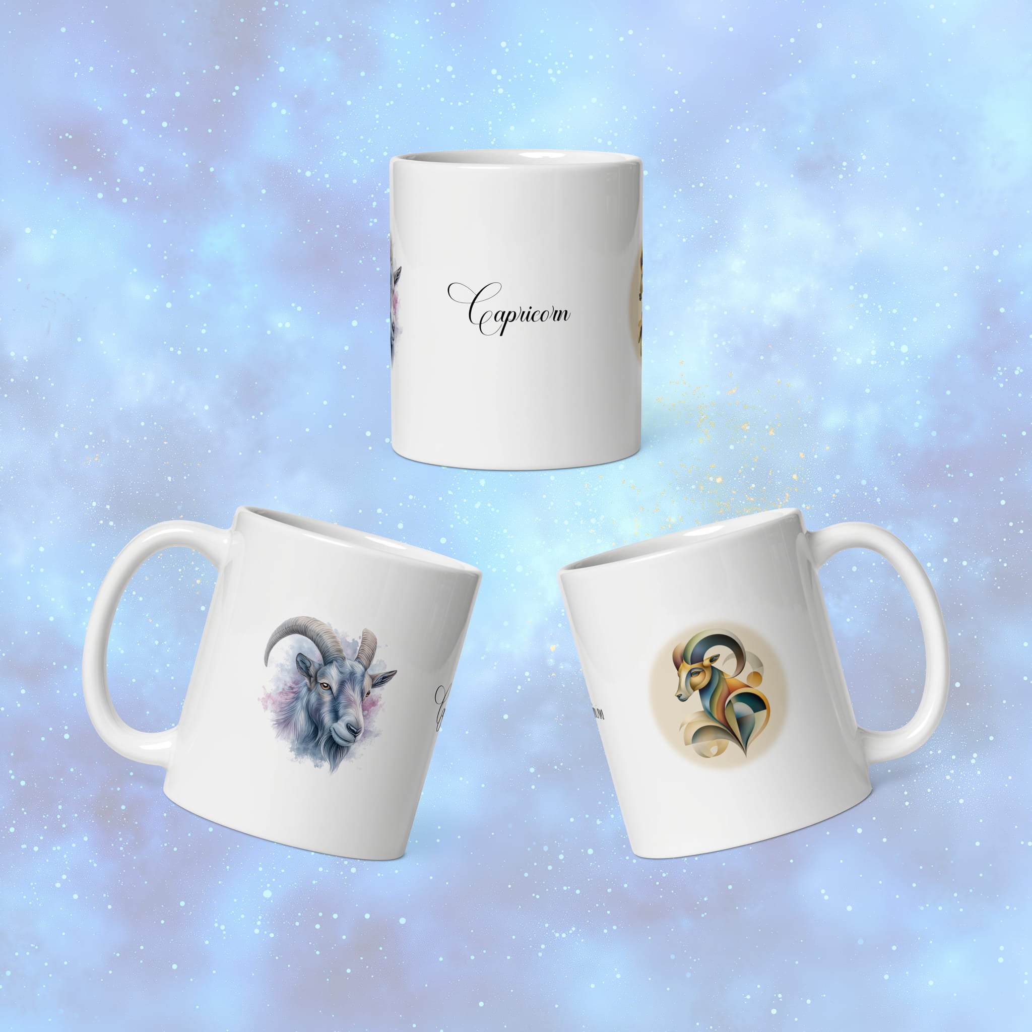 Elegant 11 oz astrology mug with Capricorn design