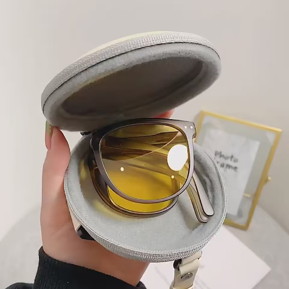 Foldable polarized sunglasses video