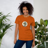 Model wearing harmony Tree Unisex T-shirt - Front view