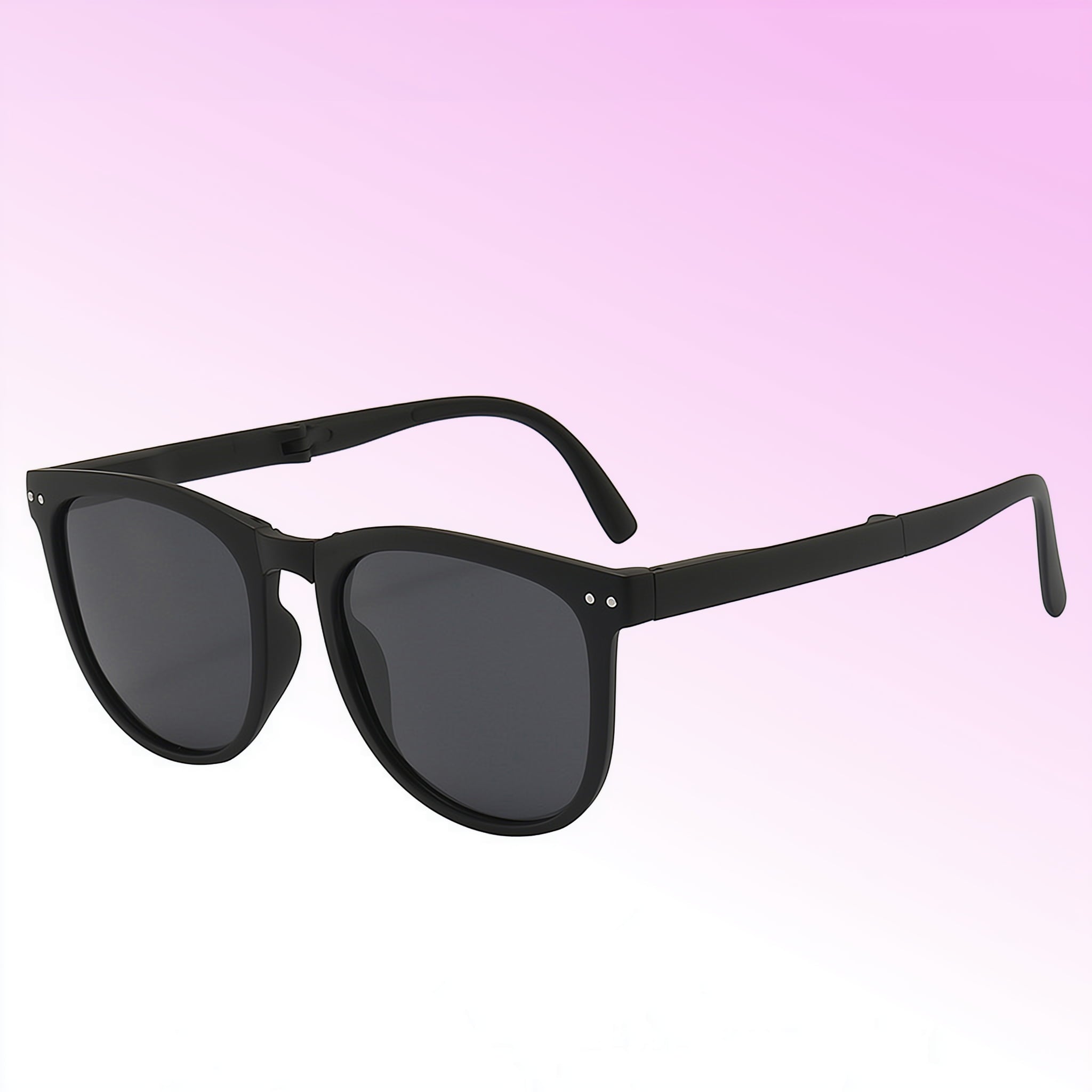 Foldable polarized sunglasses in back